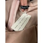 NWT Simplee Women's‎ Strapless Midi Wedding Guest Dress Wrap Ruffle Pink Medium Photo 4