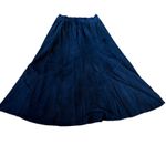 VAKKO Black Suede Elastic Waist Maxi Skirt Made in USA Size M Size M Photo 1