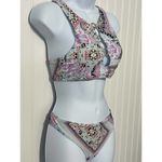 Nanette Lepore  Hannah High Neck Marrakesh Megerie‎ Bikini Set Swim Set Size 10 Photo 12