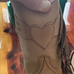 Junk Gypsy Stylish Cream Ankle Booties with Fringe Photo 9