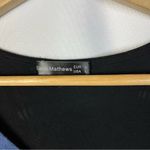 Boutique Sarin Matthews Black & Blue Colorblock Front Short Sleeve Top L Photo 3