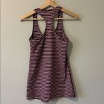 Lululemon Cool Racerback West2East Stripe Heathered Bordeaux Drama Size 8 Photo 2