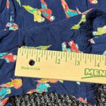 Chip & Pepper  Womens Shorts M Navy Lightweight Elastic Waist Parrot Print Photo 1