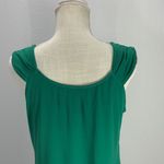 The Limited  Sleeveless Kelly Green Pleated Blouse Size Medium Photo 8