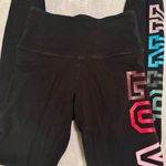 Victoria's Secret Y2K  LOVE PINK Yoga Pants S Fold Over Rainbow Spellout leggings Photo 5