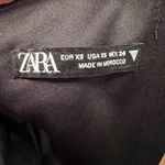 ZARA Floral Print Rayon Strapless Corset Crop Top Red Pink Green Black Size XS Photo 12