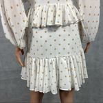 Shona joy  Sophia Dot-print Plunged V-neck Ruffle Mini Peplum Dress Photo 8