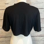 SheIn  Cropped Black Eagle Print Choker Tee-Small Photo 1