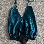 Free People So Fine In Shine Halter Bodysuit Photo 2