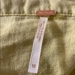 Free People  Skirt Yellow Linen‎ Blend Midi 10 New $98 Photo 6