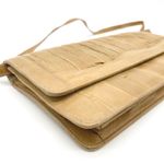 Vintage Eel Skin Womens Shoulder Bag Tan Purse Leather‎ 80s Old Money Elegance Photo 5