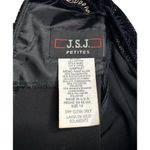 Vtg Womens JSJ Petites Black Velvet Paisley Belted Jumpsuit 90s Short Sleeve 12 Size 12P Photo 6