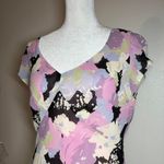 Ann Taylor Vintage Y2K Sz 6 Chiffon Floral Flowy Slip Dress 100% Silk Romantic Photo 4