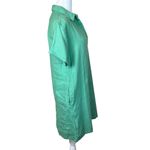 C&C California  Women's M Basic Green Shirt Dress 100% Linen Beachy Minimalist Photo 2