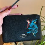Coach Limited Edition🔥Authentic  pebbled leather zip top wristlet "Wonder woman" Photo 10