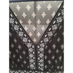 Apt. 9  Women's Black White Geometric Flora Largel Print V-Neck Short Sleeve Top Photo 6