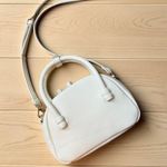 Anthropologie  White Mini Top Handle Crossbody Bag – Gold Hardware Photo 0