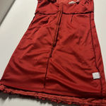 LA Hearts Imperfect mini dress faded orange xs dress ruffle hem zipper back Photo 6