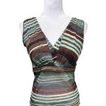 Charlotte Russe Y2K Striped Sheer Tank L Photo 0