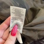 EXPRESS Dark Grey Velour Padded Puffer Jacket with Fur Hood Size Medium NWT! Photo 4