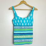 Lands' End SALE! Lands’ End Bright Patterned Two-Piece Swimsuit Size 8 EUC Photo 2