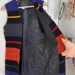 The Limited Vintage 1990s  stripe multicolor long wool blend vest Photo 5