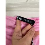 ZARA  Bubblegum Pink Satin Wrap Skirt Sz XS Photo 4
