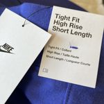 Nike NWT Sportswear Heritage Bike Shorts Women Blue XL Photo 4
