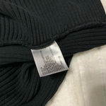 Worthington B lack silk blend babydoll ribbed v neck top - size large Photo 3