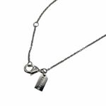 Coach NEW  Signature logo chain necklace silver length 32" +2 Photo 4