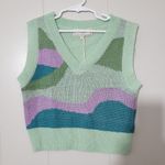 No Comment Women's Juniors Shorts Vest Green /Purple Size S NWT Photo 0