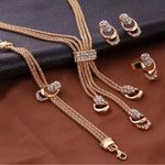 Boutique Elegant 5 piece Gold Jewelry Set Photo 5