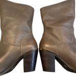 Lucky Brand  Emberleigh Brindle Taupe Leather Heeled Boot Photo 6