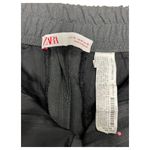 ZARA Pants Womens 4 Pleated Slacks Slash Pocket Stretch Waist Band Career Gray Photo 9
