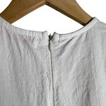 Lisa Says Gah White Floral Embroidered Puff Sleeve A-Line Midi Dress Size Small Photo 13