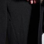 Donna Salyers‎ Fabulous Furs Long Cardigan Removable Collar Mob Wife Black Y2K S Photo 6