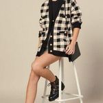 Sandro ππ Jisou Oversized Checked Knitted Cardigan ~ Beige Photo 0