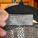 Wooden Ships  Charcoal Gray Black Open Knit Sweater Cardigan Size Small Medium Photo 2