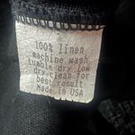 Christopher Calvin Asymmetrical Linen Cardigan Jacket Size Medium Long Lagenlook Black Photo 4