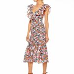 TALULAH La Maison  Floral Linen Midi Dress Photo 2