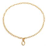 Gold Chunky Statement Necklace with Toggle 3 ways Photo 2