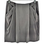 barney's new york Made in Italy Womens Skirt Size 34/4 Grey Pencil Pockets Photo 0