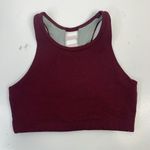 Zella Z By  Size M 8 10 Sports Bra Burgundy Pink Latter Back Lite Longline Lined Photo 1