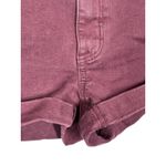 American Eagle Hi Rise Shortie Cutoff Shorts Burgundy Size 00 Photo 3