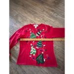 Tiara International Vintage Women's Christmas holiday Cardigan Sweater Size S Photo 4