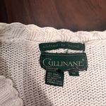 Cullinane Hand Knit Vtg 80s Sweater Floral Button Up VNeck 3d Women’s Sz MED Photo 1