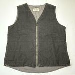 Eddie Bauer Gorpcore  Green Corduroy Vest Small Vintage Korea Full Zip Photo 1