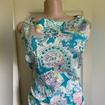 R&K Blue and Pink Patterned Dress Size 8 Photo 3