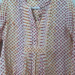Roberta Roller Rabbit Roller Rabbit Women Tunic Blouse Cotton 3/4 Sleeve Size XS 2370 Photo 3