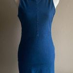 Forever 21 Dark blue denim stretchy dress medium Photo 0